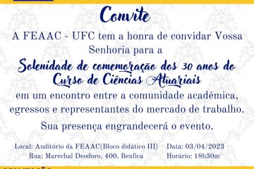 Evento: 30 anos do curso de Ciências Atuariais da UFC