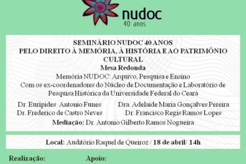 Mesa-redonda “Memória NUDOC: arquivo, pesquisa e ensino”