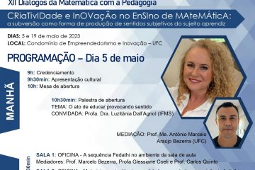 XII Diálogos da Matemática com a Pedagogia